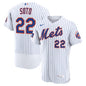 New York Mets Juan Soto Nike White Home Authentic Sponsor Patch Jersey