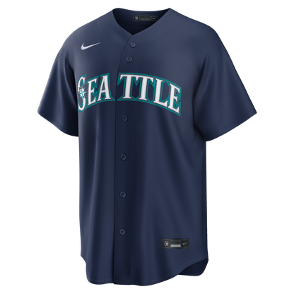 Seattle Mariners Cal Raleigh Nike Navy Road Replica Jersey