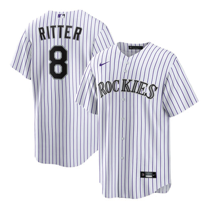 Colorado Rockies Ryan Ritter Nike White Home Replica Jersey
