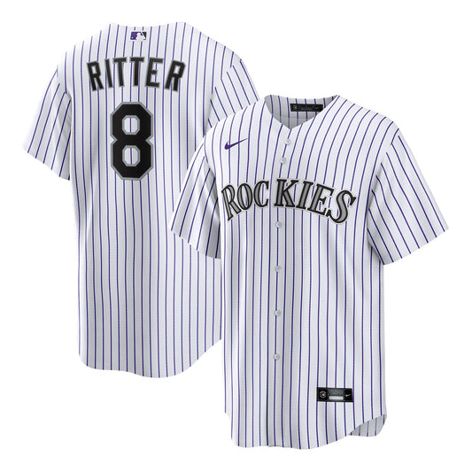 Colorado Rockies Ryan Ritter Nike White Home Replica Jersey