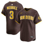 San Diego Padres Jackson Merrill Nike Brown Road Limited Player Jersey