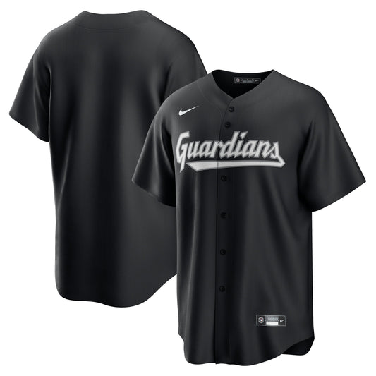 Cleveland Guardians Nike Black Replica Jersey