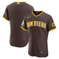 San Diego Padres Nike Khaki Alternate Sponsor Patch Authentic Jersey