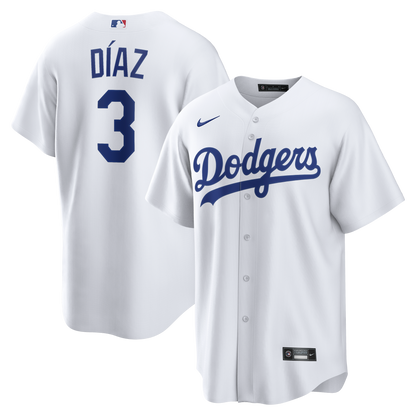 Los Angeles Dodgers Edwin Díaz Nike White Home Replica Jersey