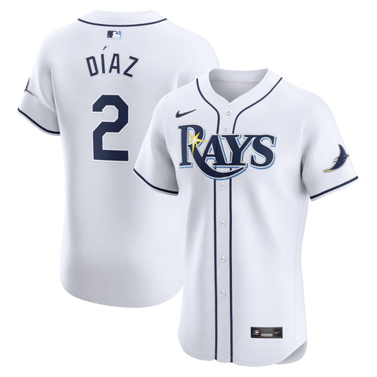 Tampa Bay Rays Yandy Diaz Nike White Home Elite Player Jersey