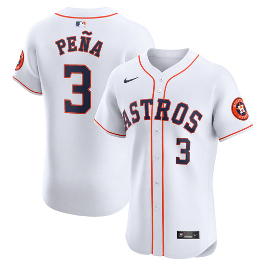 Houston Astros Jeremy Peña Nike White Home Elite Player Jersey