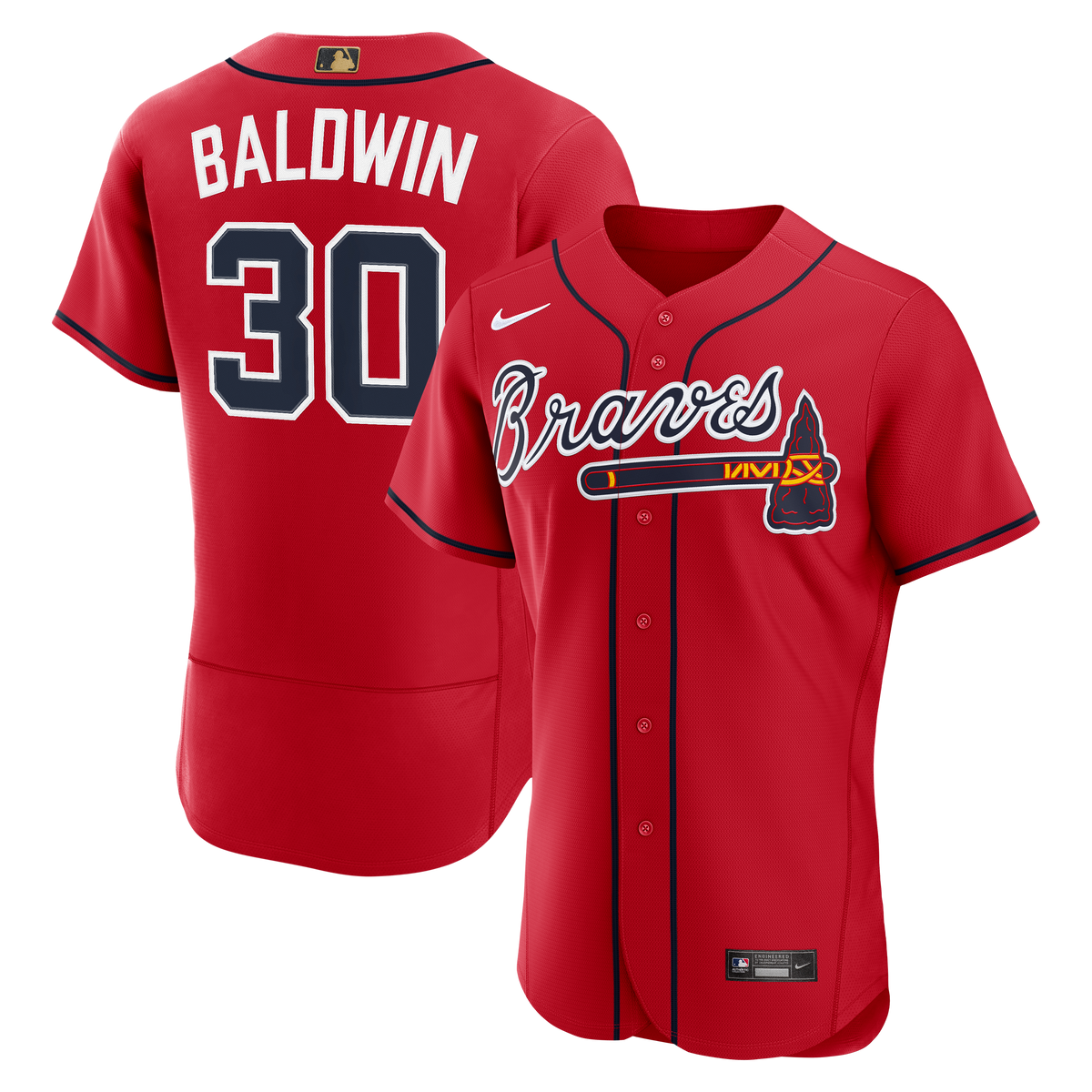 Atlanta Braves Drake Baldwin Nike White MLB Awards Authentic Jersey