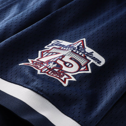 New York Yankees Derek Jeter Mitchell & Ness Navy Cooperstown Collection Mesh Batting Practice Button-Up Jersey