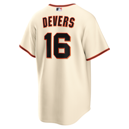 San Francisco Giants Rafael Devers Nike Cream Home Replica Jersey