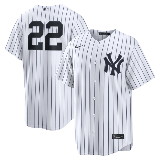 New York Yankees Ben Rice Nike White Home Replica Jersey