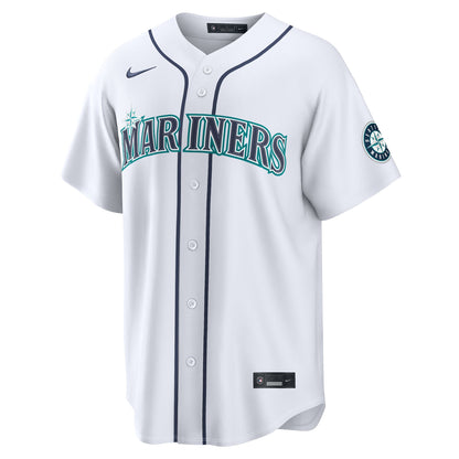 Seattle Mariners Nike White Home Stadium Custom Jersey