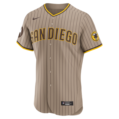San Diego Padres Fernando Tatis Jr. Nike Sand Alternate Authentic Sponsor Patch Jersey