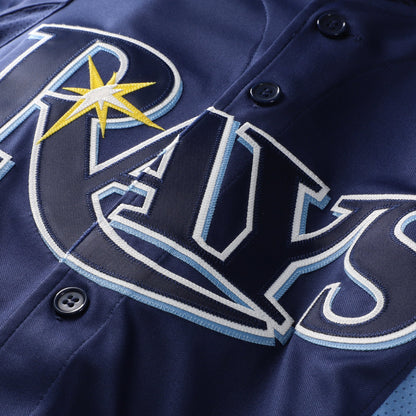Tampa Bay Rays David Price Mitchell & Ness Blue Authentic Batting Practice Jersey
