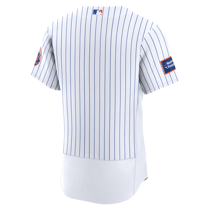 New York Mets Nike Black Alternate Sponsor Patch Authentic Jersey