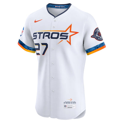Houston Astros Jose Altuve Nike White 2025 City Connect Elite Player Jersey