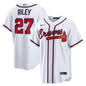 Atlanta Braves Austin Riley Nike White Home Replica Jersey