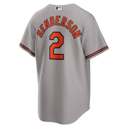 Baltimore Orioles Gunnar Henderson Nike Gray Road Replica Jersey