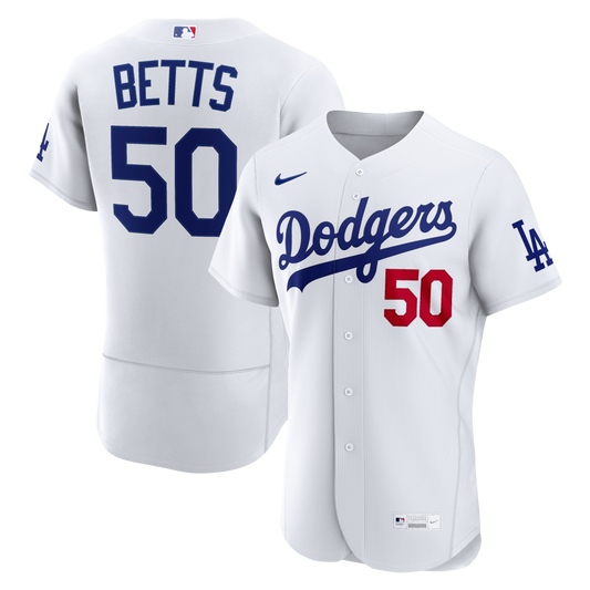 Los Angeles Dodgers Mookie Betts Nike White Home Authentic Jersey