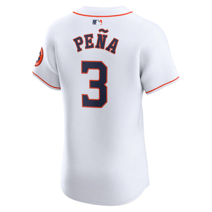Houston Astros Jeremy Peña Nike White Home Elite Player Jersey