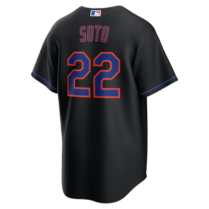 New York Mets Juan Soto Nike Black Alternate Replica Jersey