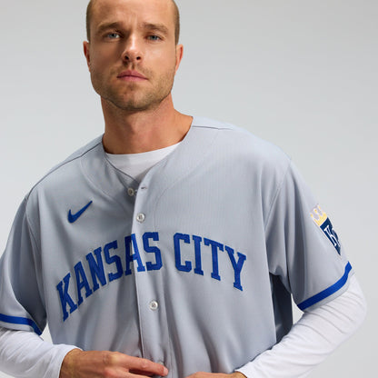 Kansas City Royals Nike Gray 2022 Road Authentic Jersey