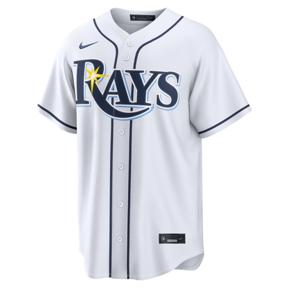 Tampa Bay Rays Junior Caminero Nike White Home Replica Jersey