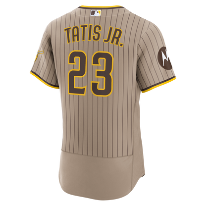 San Diego Padres Fernando Tatis Jr. Nike Sand Alternate Authentic Sponsor Patch Jersey