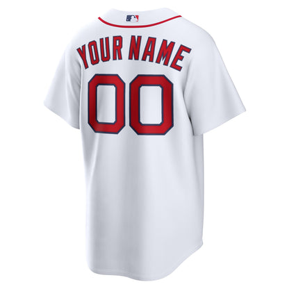Boston Red Sox Nike White Home Stadium Custom Jersey