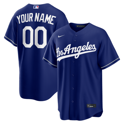 Los Angeles Dodgers Nike White Home Replica Custom Jersey