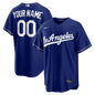 Los Angeles Dodgers Nike Royal Alternate Replica Custom Jersey
