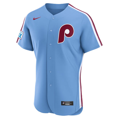 Philadelphia Phillies Nike White Home Sponsor Patch Authentic Jersey