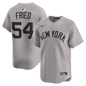 New York Yankees Max Fried Nike Gray Road Limited Player Jersey
