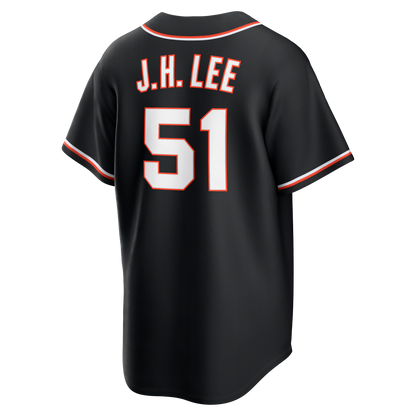 San Francisco Giants Jung Hoo Lee Nike Fashion Replica Black Out Jersey