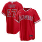 Los Angeles Angels Mike Trout Nike Gray Road Replica Jersey