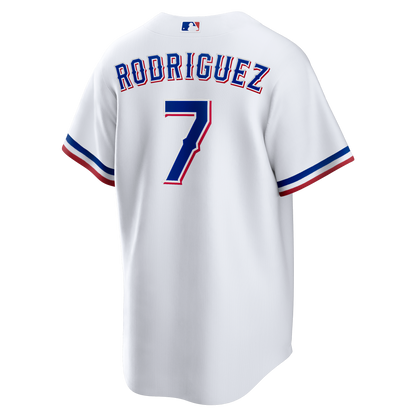 Texas Rangers Ivan Rodriguez Nike White Home Retired Player Replica Jersey