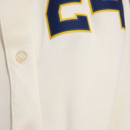 Milwaukee Brewers William Contreras Nike Cream Home Limited Player Jersey