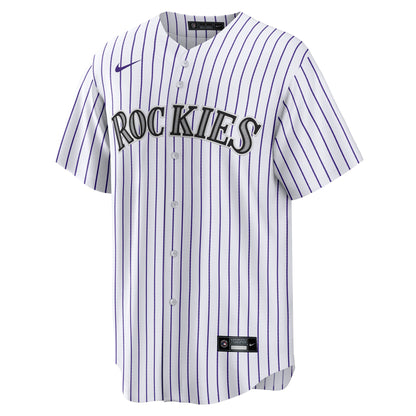 Colorado Rockies Jordan Beck Nike White Home Replica Jersey